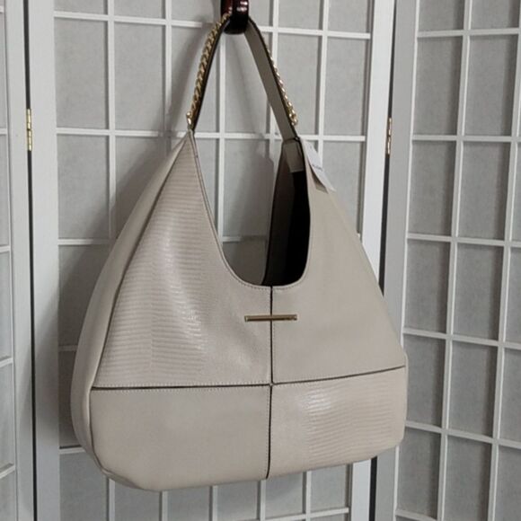 ALDO Pebble-Grain Shoulder Bag – Cream‎ – Gold-Chain Strap - Picture 16 of 16